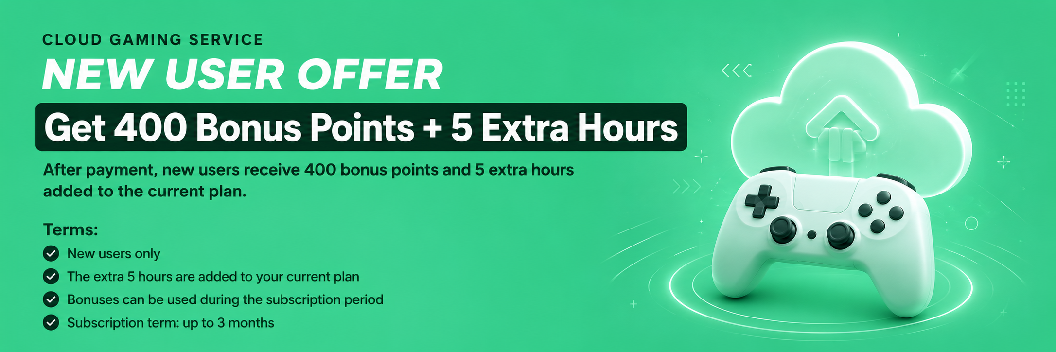 Bonus for new users